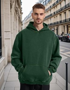 High Quality Pullover 350gsm Oversized Hoodie Custom logo Blank Unisex <b>Black</b> Heavyweight <b>Mens</b> Hoodies - Product Image 3