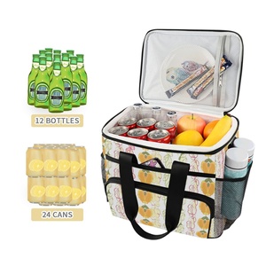 Customs Hawaii Printed Lunch Bag Portable Large Insulated Tote Bag Leakproof Soft Sided Portable Thermal Cooler Bag - Product Image 3