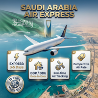 Agente de Logística de Entrega Rápida por Transporte Aéreo de China a Arabia Saudita, DDP Puerta a Puerta, Despacho de Aduanas Seguro