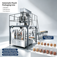 Machine d'emballage automatique industrielle multi-têtes pour riz et haricots, ensacheuse sous vide pour briques de riz