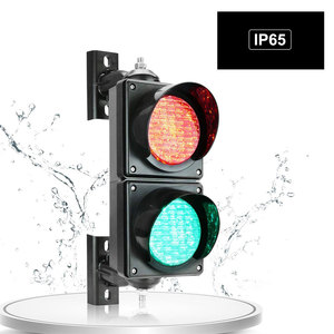 Luz de Señalización de Tráfico LED de Advertencia de Seguridad para Peatones con Control Automático Impermeable de 200 mm de Diámetro para Exteriores - Product Image 3
