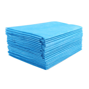 Almohadillas desechables para cama, de tela no tejida, azules, impermeables, para uso médico, quirúrgico y en salones de belleza. - Product Image 1