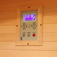 Sauna extérieur d'usine pour 6 personnes Sauna en tonneau de cèdre rouge extérieur avec poêle à bois