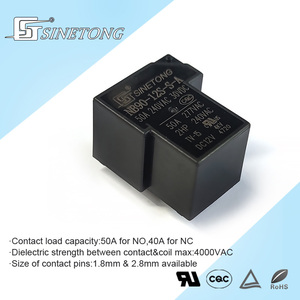Sinetong NB90-12S-S-A Miniature 12V 50A 4 broches relais 5V/6V/9V/12V/24V alimentation cc scellé relais électromagnétique PCB - Product Image 4