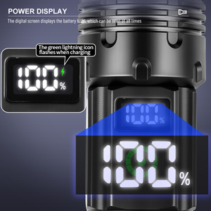 1660 nhỏ Zoomable Led Ngoài Trời 30 Wát COB torchlight 18650 pin có thể sạc lại 1660 nhỏ 30 wát LED ngoài trời Zoomable Side <span class=keywords><strong>Torch</strong></span> - Product Image 5