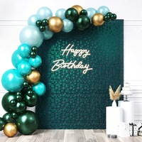 Fournitures de mariage KLS, décoration de fête d'anniversaire, panneau hexagonal en paillettes rose or, toile de fond scintillante, mur scintillant, 30x30cm, plastique acrylique