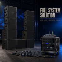 Système complet de sonorisation avec enceintes Line Array de 12 pouces, subwoofer de 18 pouces, table de mixage et amplificateurs pour églises, concerts, mariages et auditoriums