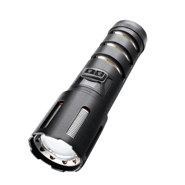 Super Bright 1000 Lumens Adjustable Focus Waterproof Tactical LED  Torch Powerful USB Charged Flashlight for Camping