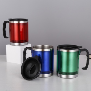 Taza <span class=keywords><strong>de</strong></span> plástico con logotipo personalizado, <span class=keywords><strong>tazas</strong></span> <span class=keywords><strong>de</strong></span> cerveza <span class=keywords><strong>de</strong></span> mano, acero inoxidable interior, viaje, café, té, regalos <span class=keywords><strong>de</strong></span> <span class=keywords><strong>publicidad</strong></span>, venta al por mayor - Product Image 4