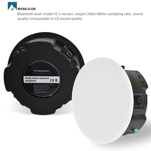 Wireless BT Active Ceiling Speaker 6.5 Inch 60W Built in Amplifier BT 5.3 APT X HD USB AUX Input Altavoz De Techo Activo