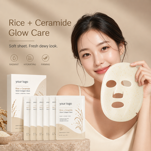 <span class=keywords><strong>Mascarilla</strong></span> Facial de Colágeno con Extracto de <span class=keywords><strong>Arroz</strong></span> y Ceramida NP, Nutritiva, Luminosa, Reforzadora de la Barrera Cutánea, Reafirmante, <span class=keywords><strong>Mascarilla</strong></span> de Colágeno con Ceramida de <span class=keywords><strong>Arroz</strong></span> - Product Image 1