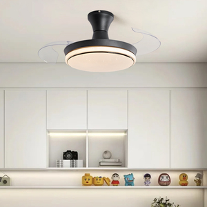 <span class=keywords><strong>Ventilateur</strong></span> de plafond décoratif LED moderne Y201 avec télécommande, <span class=keywords><strong>blanc</strong></span>, 39 pouces, <span class=keywords><strong>lustre</strong></span> rétractable invisible - Product Image 6