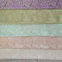 Tissu Jacquard Brocart Personnalisé en Soie Florale Gaufrée avec Fil Doré, Résistant à l'Abrasion, pour Robe Hanfu de Style National