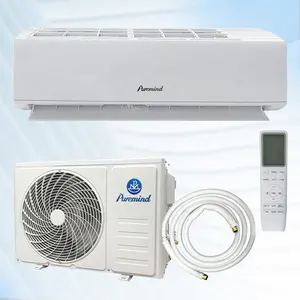 Puremind Easy DIY Pre-charged Air Conditioner Split Wall Mounted Air Conditioning with Quick Connector Cooling and Heating