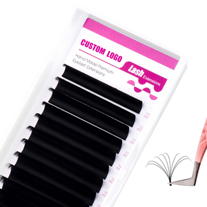 Private Label C <strong>D</strong> CC DD Curl Easy Fan Cashmere Eyelash Extensions Easy Fan Faux Mink Volume Eyelash Extensions Easy Fan Lashes - Product Image 1