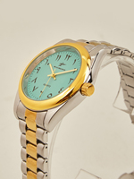 Nouvelles montres-bracelets de luxe pour hommes en alliage, montre chronographe à quartz haut de gamme personnalisée avec phases de lune, ensemble argenté
