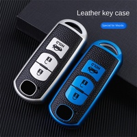 Housse de protection pour clé de voiture Shenzhen TPU Holder Leather Box Bag Accessories Case pour Mazda AXELA Cx4 ATENZA Cx5 6cx Cx8 1