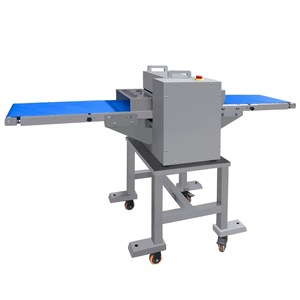 Machine de découpe de viande fraîche entièrement automatique, utilisée pour le transport horizontal et la découpe industrielle de cubes de viande congelée, trancheuse à viande - Product Image 4