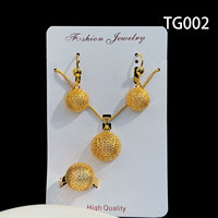 Parure de bijoux de mariée sphérique en laiton plaqué or 24 carats, style classique Vietnam-Inde, pour mariage, fiançailles, fête ou cadeau