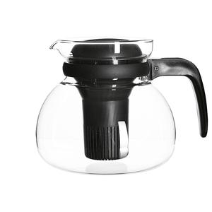 Théière en verre 1,5 L avec couvercle et poignée en plastique pour infuser le thé - Product Image 1