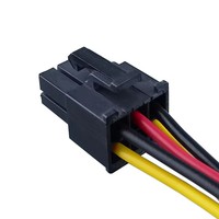 Kabel Konversi Daya GPU PCIe Molex 4Pin ke 6Pin, Adaptor Output Daya Stabil untuk Catu Daya Kartu Grafis Desktop