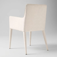 Fauteuil de salle à manger minimaliste en gros, personnalisé, élégant, luxueux, confortable, avec dossier en tissu et accoudoirs