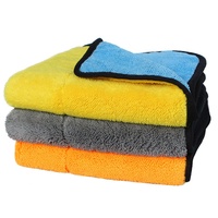 Handuk Mikrofiber Coral Fleece Dua Sisi 800gsm Cepat Kering untuk Cuci Mobil Grosir, Handuk Mobil Mikrofiber Custom 40*40cm