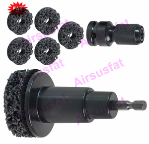 Kit <span class=keywords><strong>de</strong></span> nettoyage <span class=keywords><strong>de</strong></span> moyeu <span class=keywords><strong>de</strong></span> <span class=keywords><strong>roue</strong></span> comprend 5 tampons pour perceuse électrique ou clés à percussion élimination rapide <span class=keywords><strong>de</strong></span> la rouille pour goujons et rotors - Product Image 6