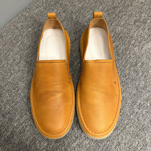 Mocasines Casuales de Piel Color Bronceado para Hombre, Zapatos Ligeros para Mujer, Nuevos Estilos, Zapatos Cómodos con Suela Transparente, Zapatos Planos - Product Image 2
