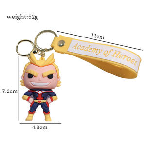 <span class=keywords><strong>6</strong></span> diseño 3D suave PVC figura pedante llavero con banda para los fans de Anime <span class=keywords><strong>My</strong></span> Hero Academia como regalos - Product Image 6