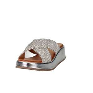 Sandales compensées Repo pour femme, argentées, talon de 4 cm, plateforme - Product Image 5