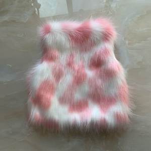 Chaleco de Piel Sintética para Niñas, sin Mangas, Cálido y a la Moda para Invierno, Colorido, Estilo Macaron, Pedido de Muestra - Product Image 5