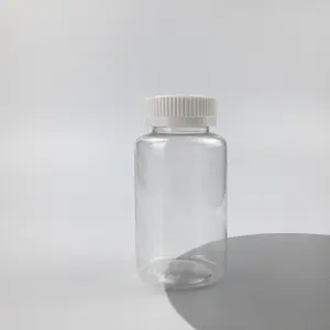 Leerer Verpackungsbehälter Verpackungsbehälter Medizin Kapsel Ergänzungsflasche mit Kappe PET HDPE pharmazeutischer Kunststoff 10 ml -500 ml klar