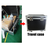 Cabine photo rétro en bois double face de 18,5 pouces avec écran tactile, compatible avec les appareils photo reflex numériques, les appareils photo reflex et les iPad