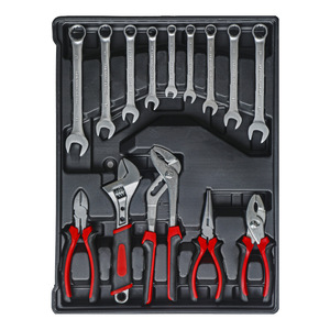 254 Piece Hand Tool <b>Set</b> Chrome Vanadium Steel Rolling Case Home Maintenance Wrench <b>Pliers</b> Socket Kit - Product Image 4