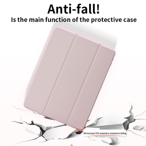 2025 New Ánh Sáng Màu Tím Thông Minh TPU Shell Đối Với I Pad Pro 12.9 Bảo Vệ Bìa Bút Container Da Tự Động Đánh Thức Ngủ - Product Image 3