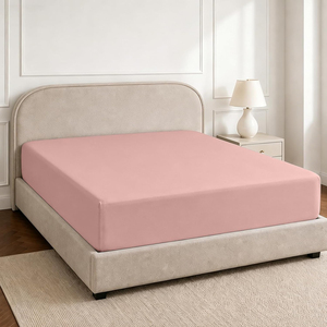 Drap-<span class=keywords><strong>housse</strong></span> de luxe Pizuna 200 x 200 cm, couleur Seafoam, 100 % coton à fibres longues, 600 fils, tissage satiné, poche profonde <span class=keywords><strong>40</strong></span> cm, uni - Product Image 4