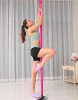 Station multifonctionnelle de poteau de danse rose professionnelle portative pour la filature de décapant et la danse de forme physique de poteau statique