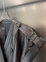 Manteaux en cuir sans manches ODM OEM, veste en cuir d'agneau véritable, gilet en cuir cintré pour femmes