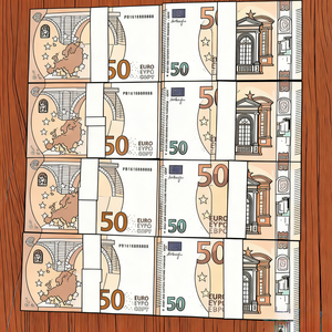 100 Pièces de Faux Billets Euro pour Enfants, Idéales pour Jeux, Films, Musique, Vidéos et Fêtes d'Anniversaire - Product Image 4