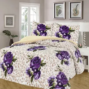 Conjuntos de roupas de cama de luxo femininos, conjuntos de roupas de cama de luxo leopardo borrego