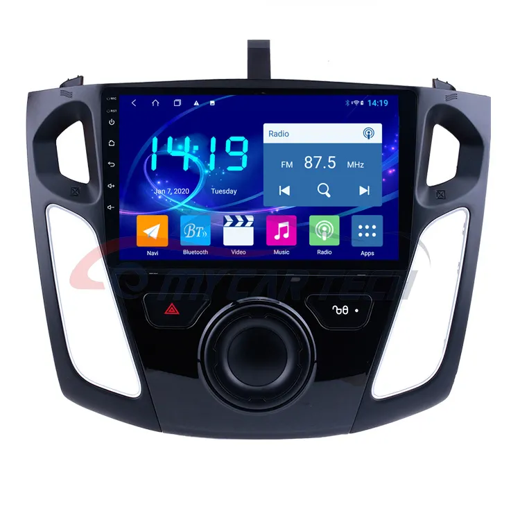 9 дюймов 1 + 16 ГБ Android Wifi Bt автомобильный Dvd-плеер для Ford Focus 2011-2015 автомобильное <span class=keywords><strong>радио</strong></span>