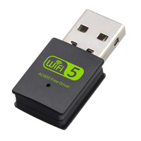 Adaptador WIFI USB de 600M sin Controlador, Doble Banda 2.4G 5.8G Realtek 8811 Inalámbrico