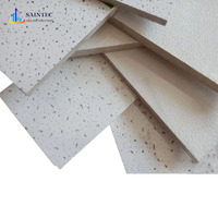 Plaque de plafond suspendu carrée 2x4, ignifuge, étanche, acoustique, blanche, pour hôpital, prix de gros