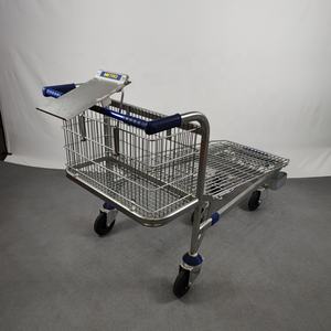 मेट्रो सुपरमार्केट शैली बड़ा लोड हो रहा है क्षमता रसद गोदाम थोक मंच शॉपिंग ट्रॉली - Product Image 5