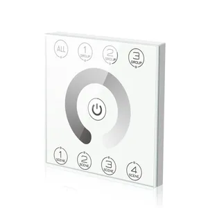 Dali Standaard Iec62386 Glazen Behuizing Dimmer Paneel Met 3 Groepen En 4 Scènes Controle Dali Dimmer