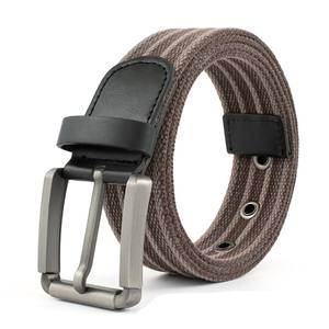 Diseño personalizado deportes Golf béisbol deber algodón trenzado lona tela Metal hebilla cinturón para mujeres - Product Image 1