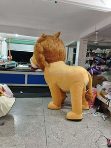 Funtoys-<span class=keywords><strong>Costume</strong></span> <span class=keywords><strong>de</strong></span> Mascotte du Roi Lion Gonflable Personnalisé à 4 Jambes <span class=keywords><strong>de</strong></span> Fourrure Publicité Promotion Carnaval Halloween Fursuit pour Adulte - Product Image 4