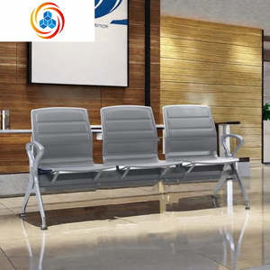 Chaises d'attente publiques 3 places en PU pour salles d'attente d'hôpitaux et aéroports - Product Image 2