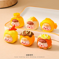 Mignon à la mode alimentaire dessin animé bricolage résine colle accessoires porte-clés pendentif voiture bureau petit ornement décoration breloques
